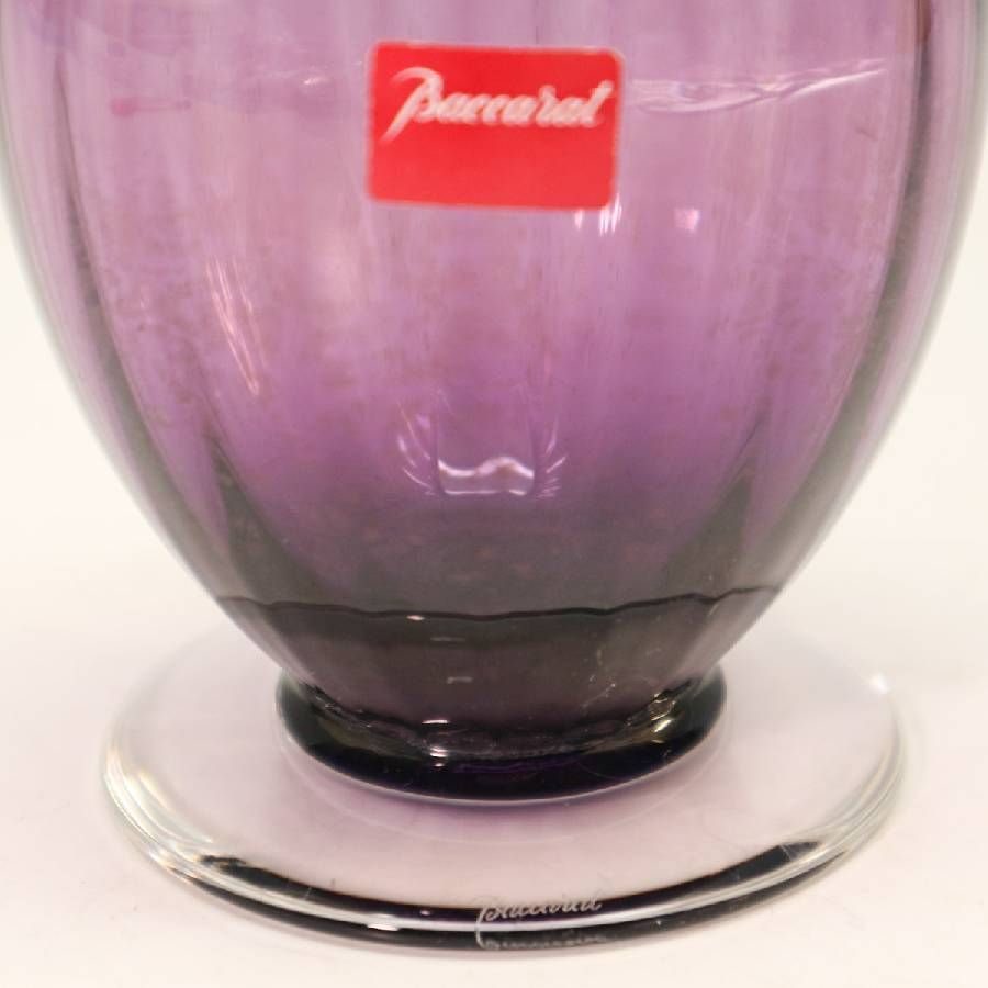 Baccarat バカラ アクアレーユ 1993年～96年製造 花瓶 高さ11.5cm
