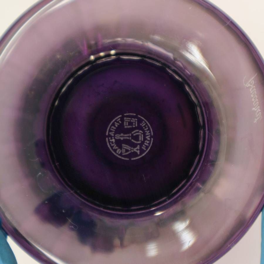 Baccarat バカラ アクアレーユ 1993年～96年製造 花瓶 高さ11.5cm