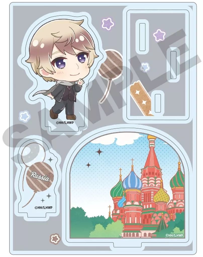 中古】アクリルスタンド・アクリルパネル ロシア ジオラマアクリル