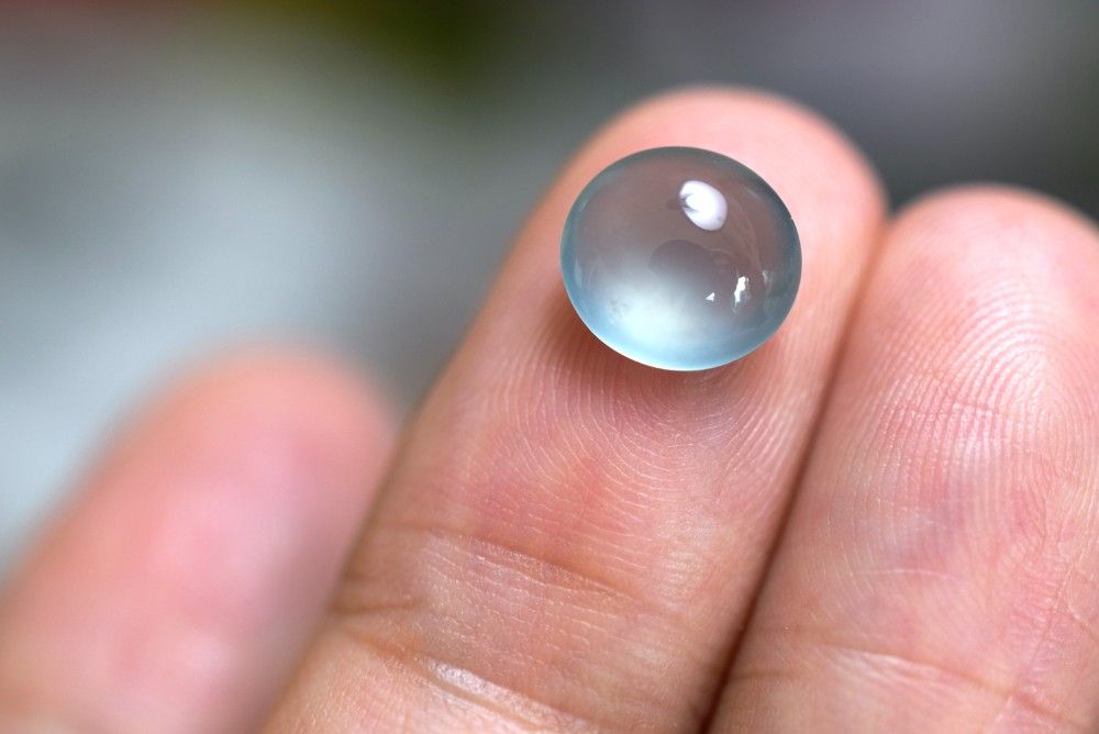 SR 12-69 上品 宝石質 高氷種 水色 グアテマラ産 天然 A貨 本翡翠 ルース 硬玉 ジェダイト