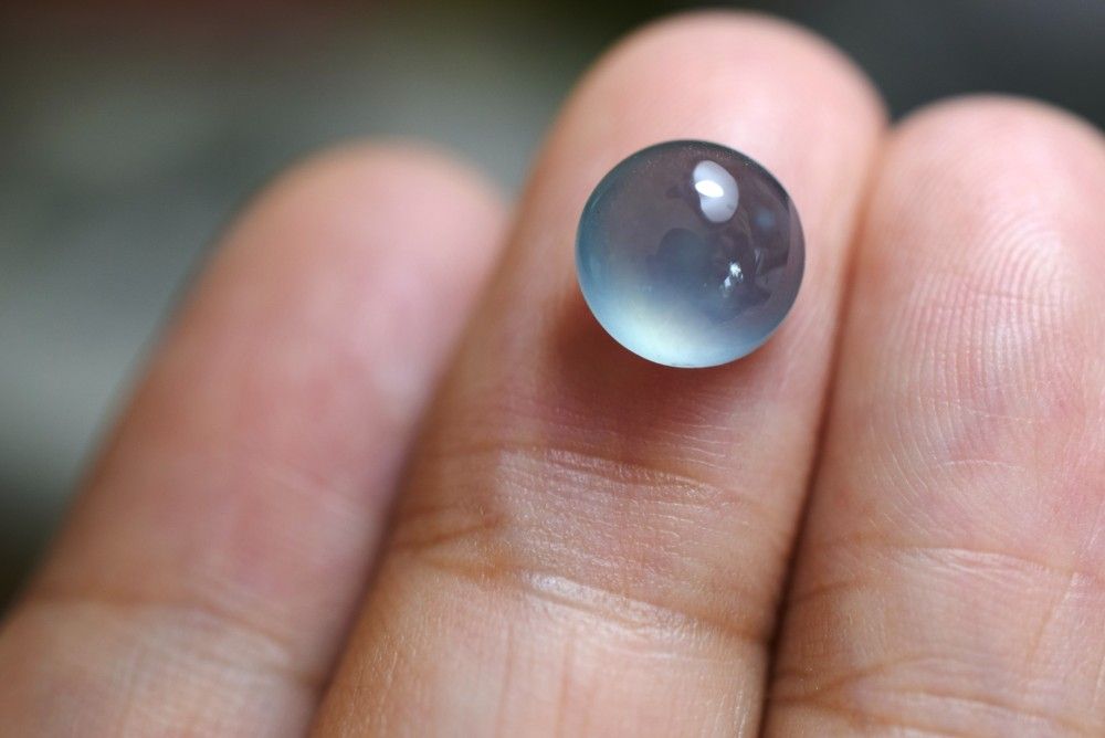 SR 12-68 上品 宝石質 氷種 青色 グアテマラ産 天然 A貨 本翡翠 ルース 硬玉 ジェダイト