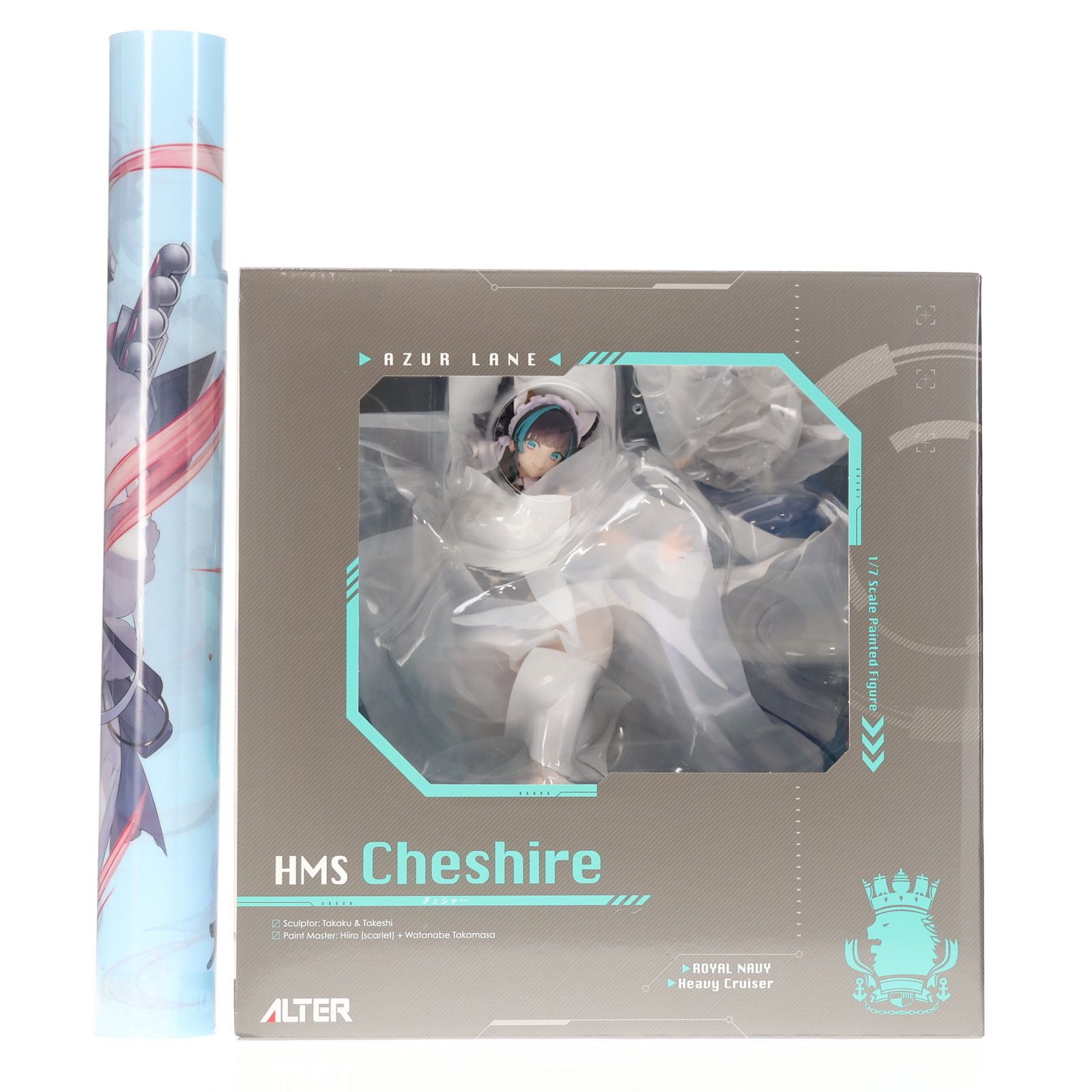 アズールレーン チェシャー 1/7 フィギュア A2クリアポスター付き アズールレーン』より、“チェシャー”のフィギュアが登場。あみあみ限定