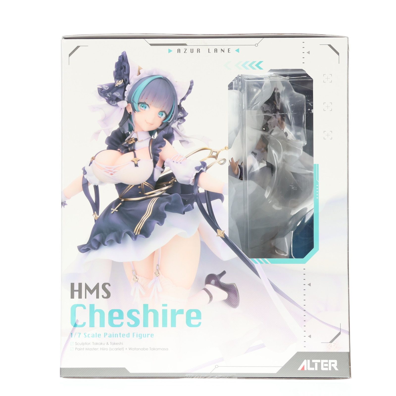 新品未開封】【あみあみ限定特典】アズールレーン チェシャー 1/7 完成