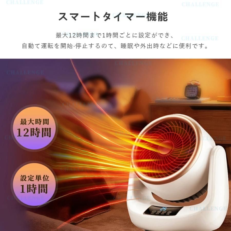10%OFFクーポン】セラミックヒーター 冷暖兼用 ヒーター 小型 卓上 速 