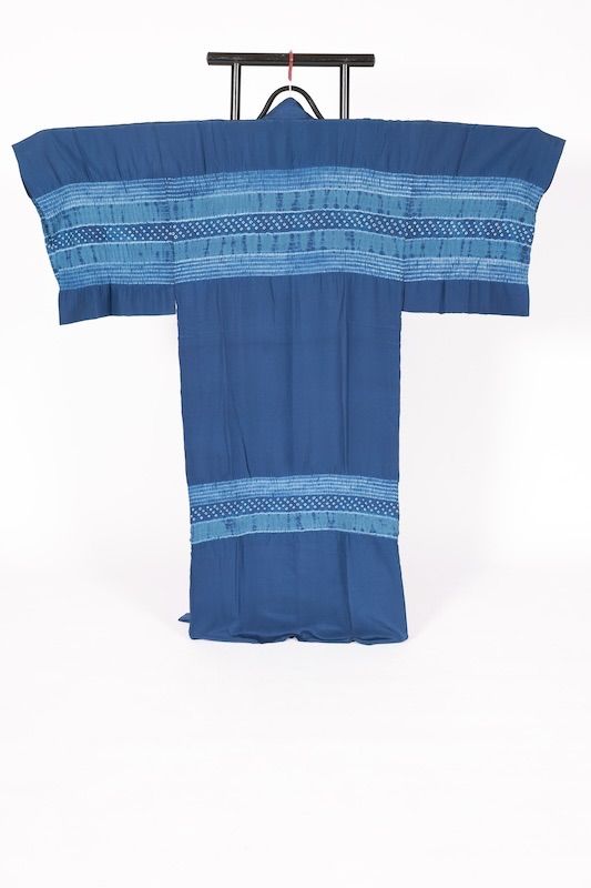 男本場大島紬アンサンブル長襦袢付き 泥 藍 100亀甲 B1294 - メルカリ