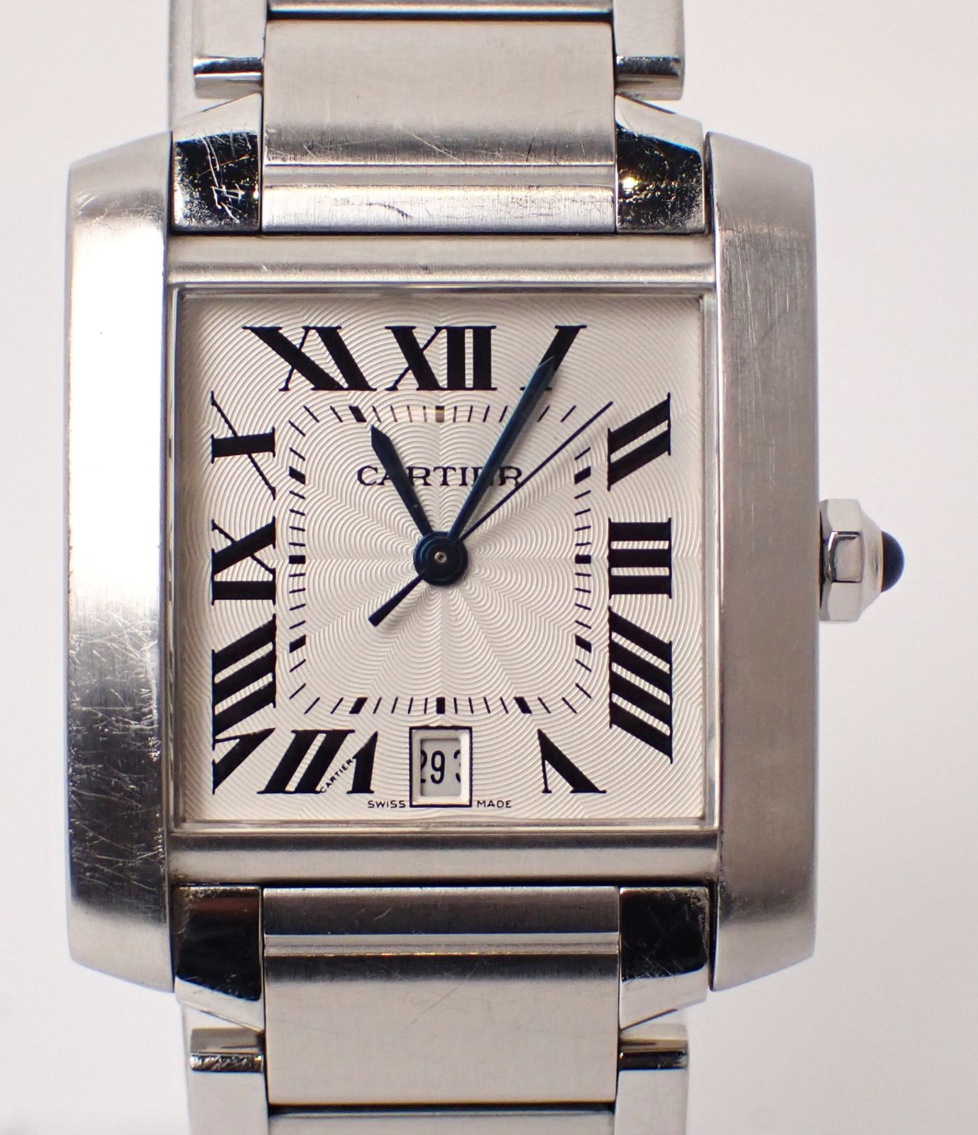 Cartier カルティエ タンクフランセーズ LMサイズ SS AT 自動巻き オートマチック ステンレス メンズ レディース 腕時計