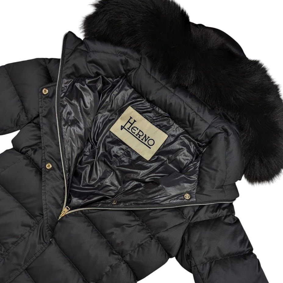 HERNO ヘルノ ロングダウンジャケット フォックスファー フード着脱可