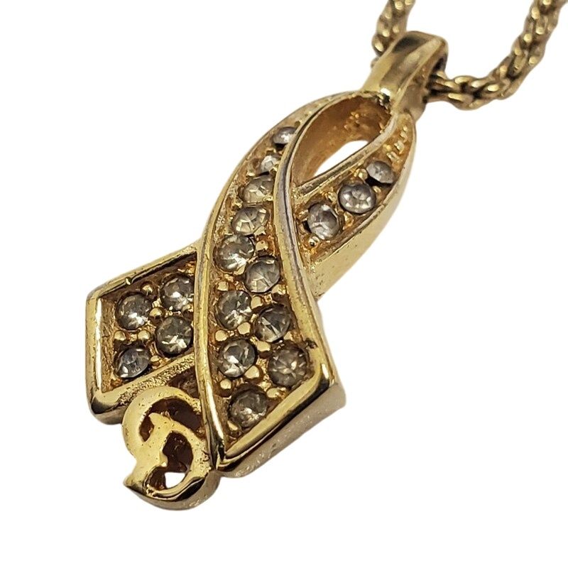 Christian Dior クリスチャン ディオール ラインストーン ネックレス