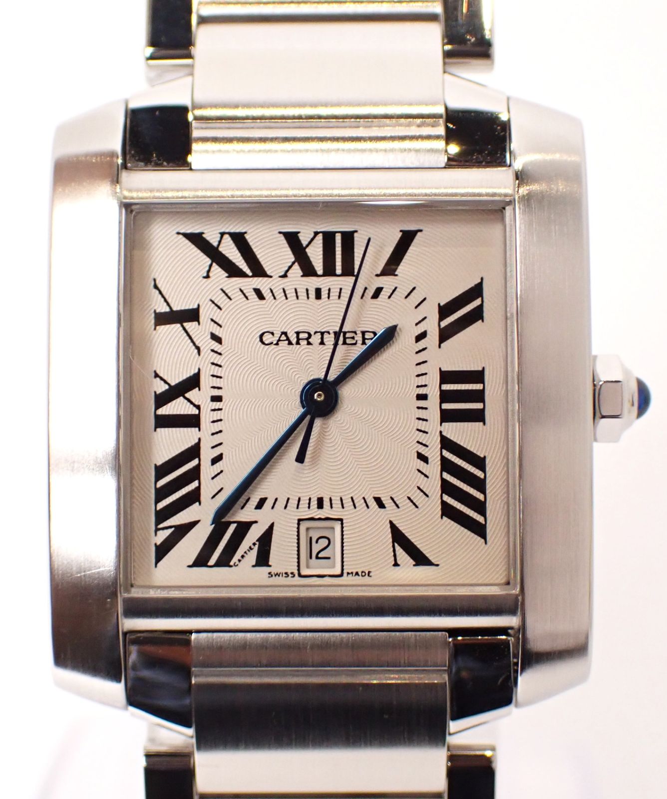 Cartier カルティエ タンクフランセーズ LMサイズ SS AT 自動巻き OH歴あり 25年 ステンレス メンズ レディース 腕時計