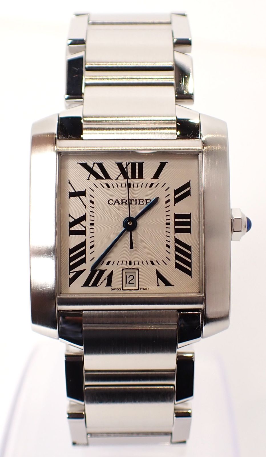 Cartier カルティエ タンクフランセーズ LMサイズ SS AT 自動巻き OH歴あり 25年 ステンレス メンズ レディース 腕時計