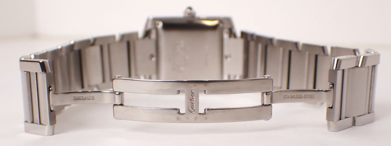  Cartier カルティエ タンクフランセーズ LMサイズ W51002Q3 SS AT 自動巻き OH歴あり 25年10月 ステンレス メンズ レディース 腕時計 速乾素材 自動巻き時計 腕時計(アナログ)