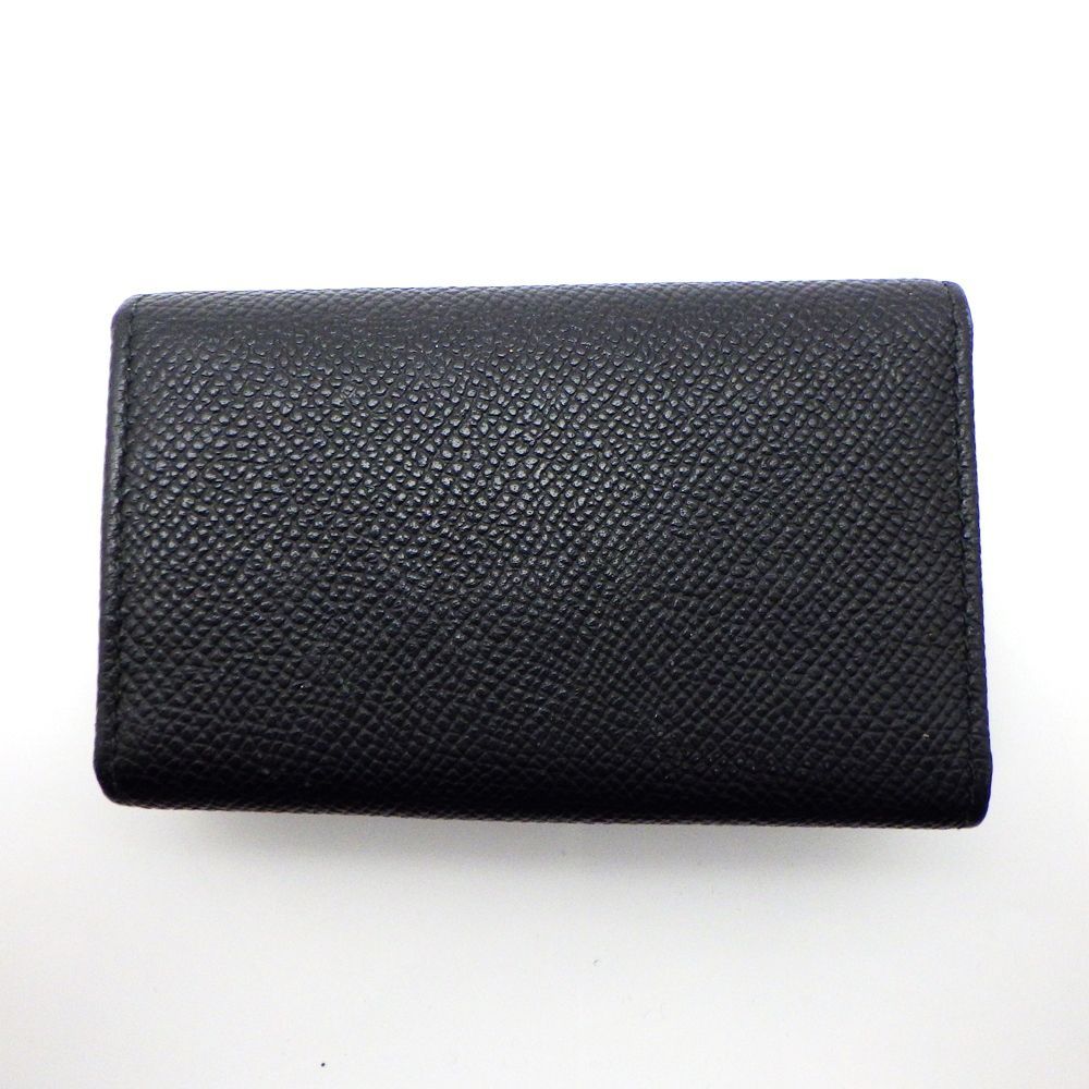 BVLGARI ブルガリ 6連キーケース ロゴクリップ レザー ブラック 黒 メンズ レディース 男女兼用 A 25 2514