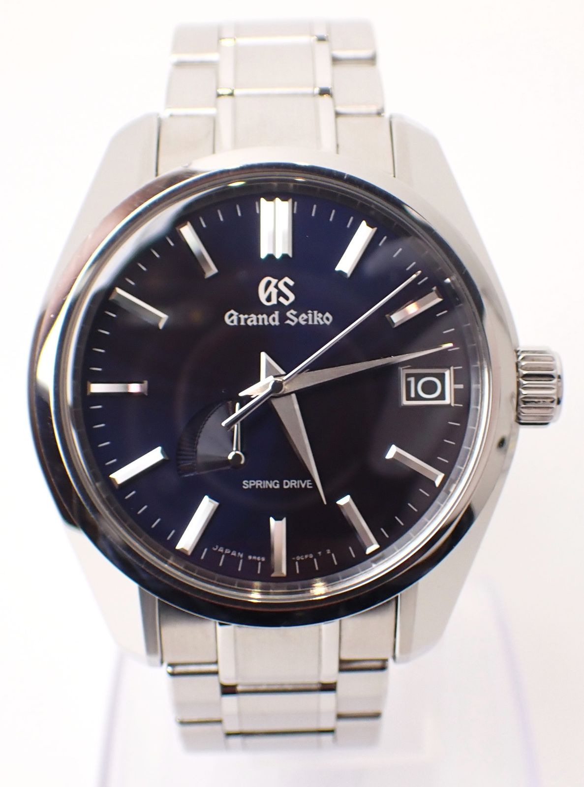 Grand Seiko グランドセイコー ヘリテージ スプリングドライブ 9 R 65 0 CV SBGA 375 SS AT 自動巻き 青 黒 シンプル メンズ 腕時計