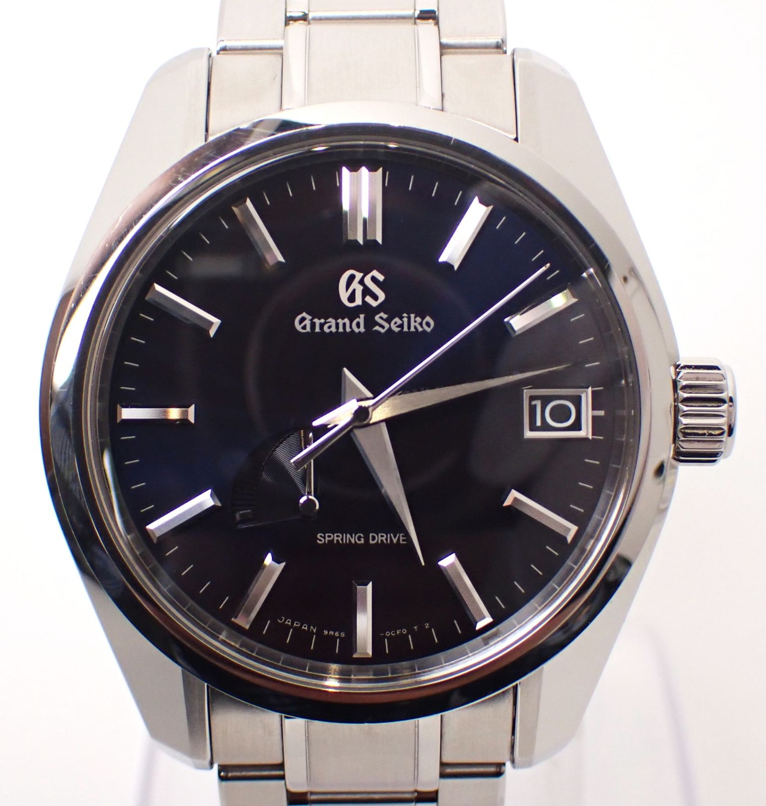 Grand Seiko グランドセイコー ヘリテージ スプリングドライブ 9 R 65 0 CV SBGA 375 SS AT 自動巻き 青 黒 シンプル メンズ 腕時計