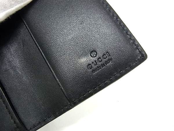 GUCCI グッチ キーケース グッチシマ 473924 ブラック レザー ユニセックス GGロゴ 6連 シルバー金具