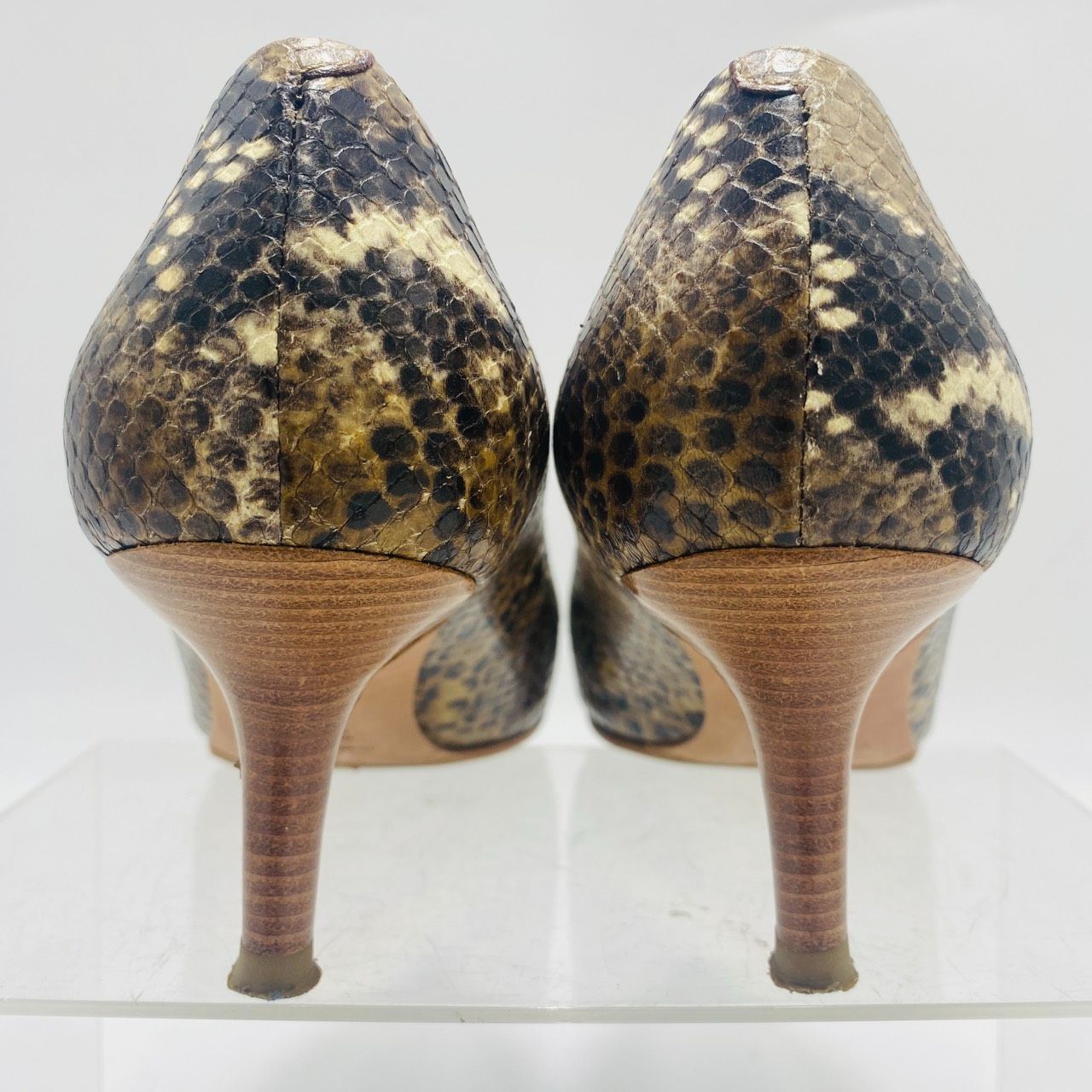 PELLICO ペリーコ パンプス パイソン型押し ポインテッドトゥ 35 1/2