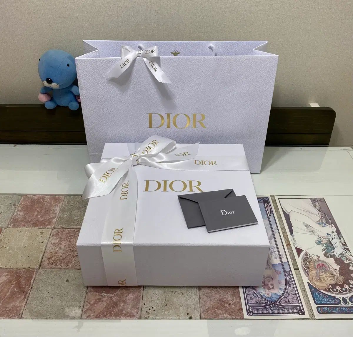 ディオール バッグ ボックス バインダー リフィル ブックレット リボン お買い物バッグ