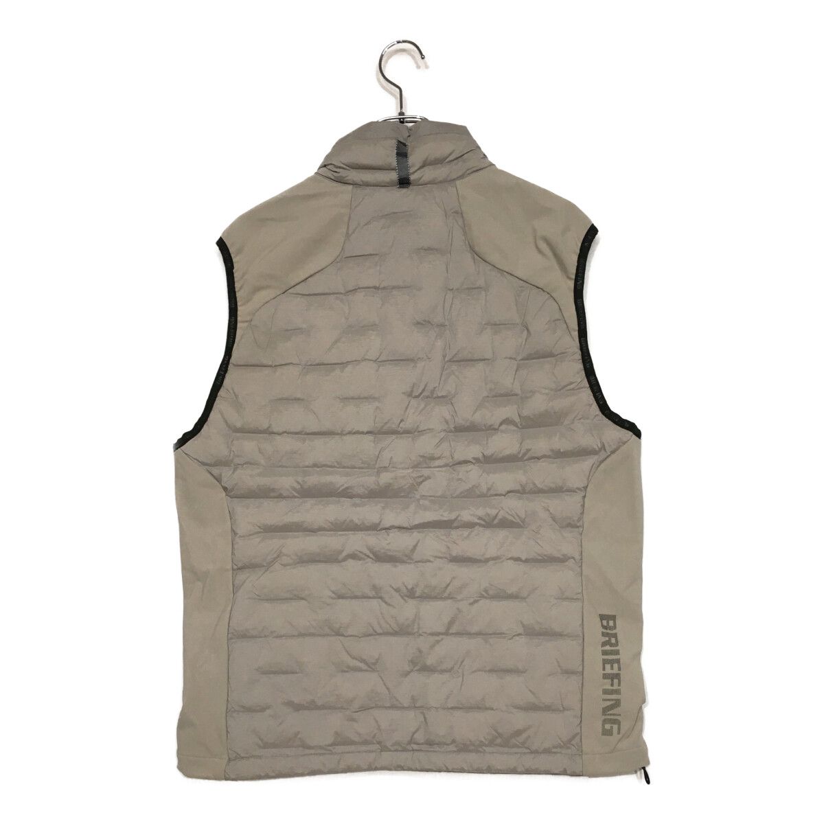 メンズ ブリーフィング BRIEFING ダウンベスト XL グレー ダブルジップ