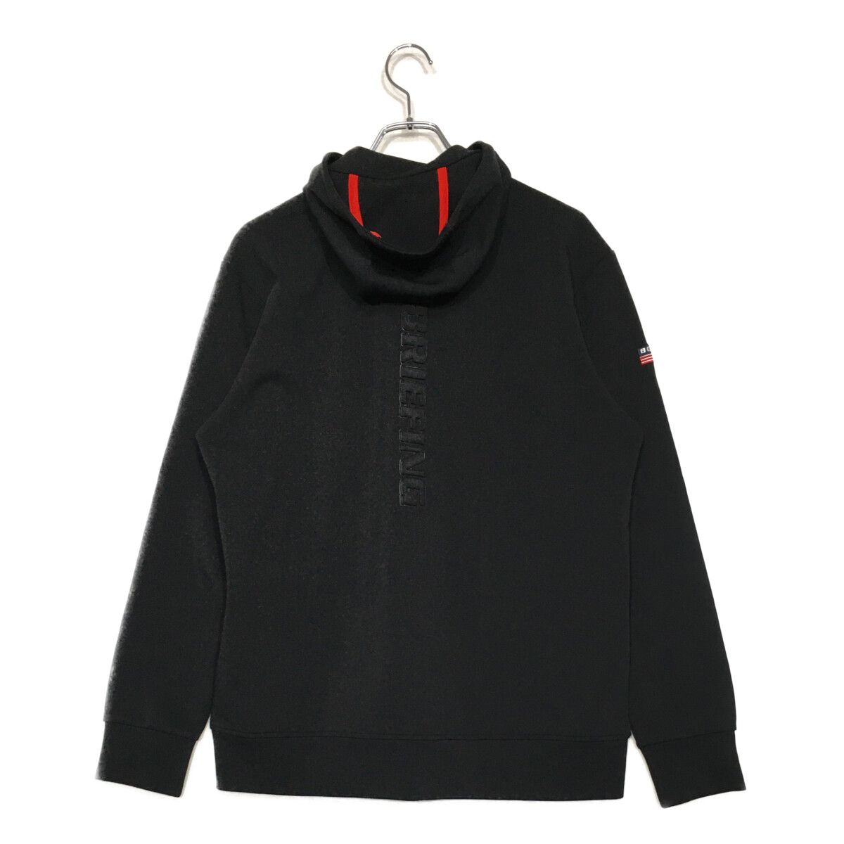 中古 メンズ ブリーフィング BRIEFING パーカー L 黒 ブラック 長袖