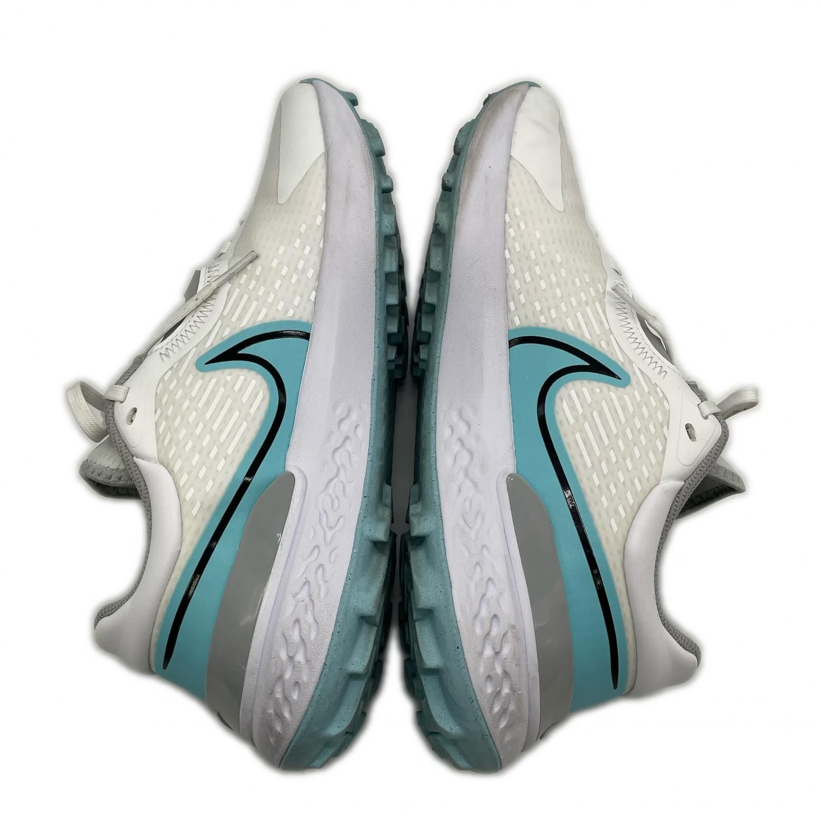 中古美品　Nike ゴルフシューズ ホワイト/ピンク/ブルー　27cm 中古 ナイキ NIKE ゴルフシューズ 27cm ホワイト×ブルー