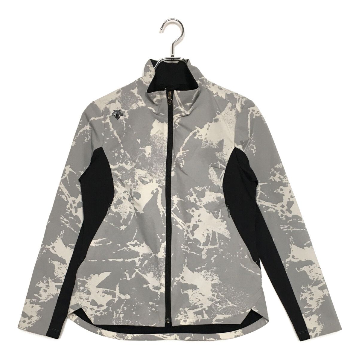 レディース デサントゴルフ DESCENTE GOLF フルジップアウター M グレー系 裏起毛 総柄