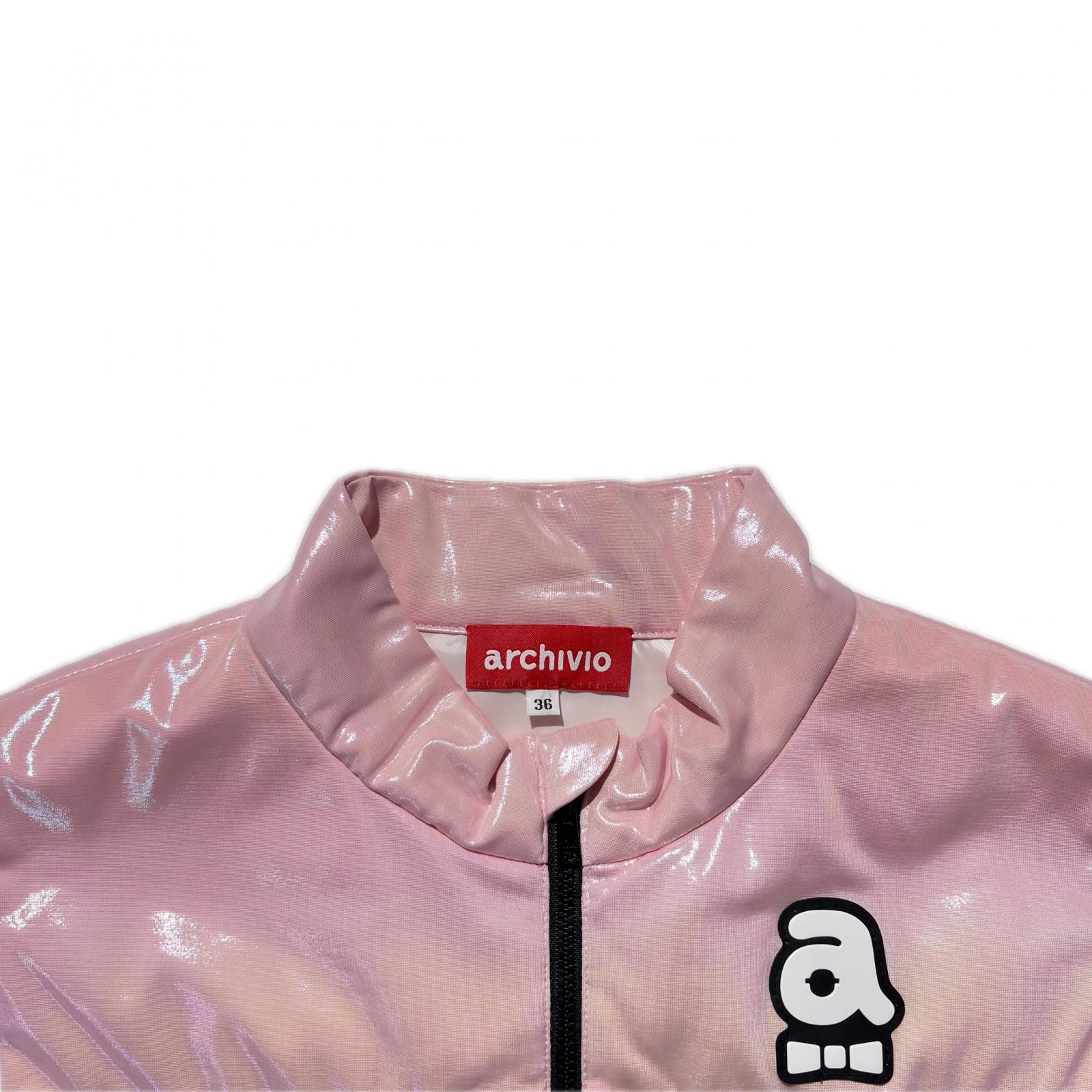 未使用品 レディース アルチビオ archivio ベスト 36(S) 白×ピンク