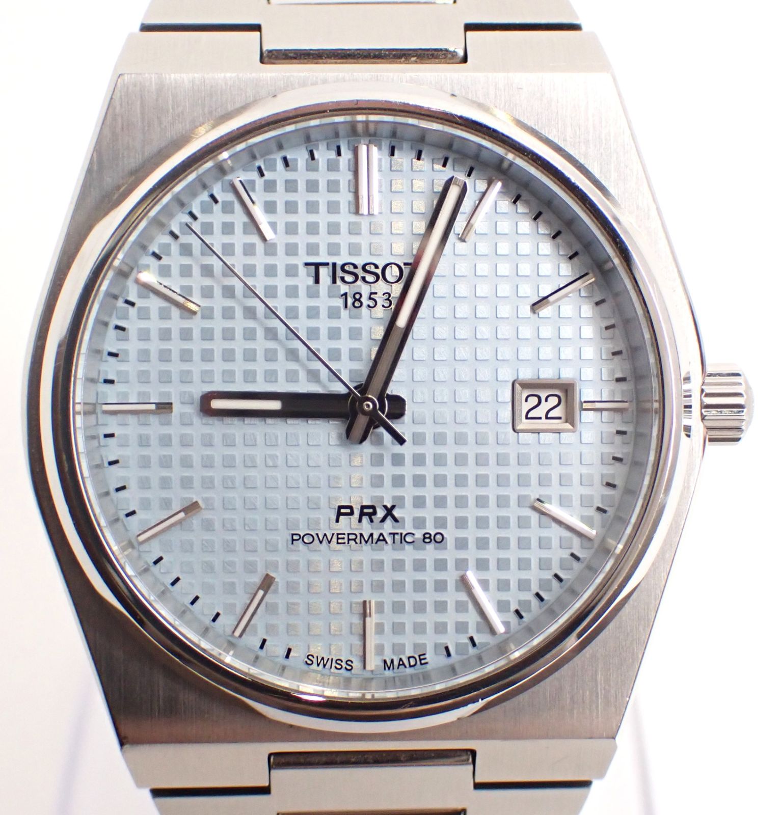 TISSOT ティソ PRXパワーマティック80 T 137.407.11.351.00 SS AT 自動巻き オートマチック アイスブルー 水色 腕時計 メンズ レディース