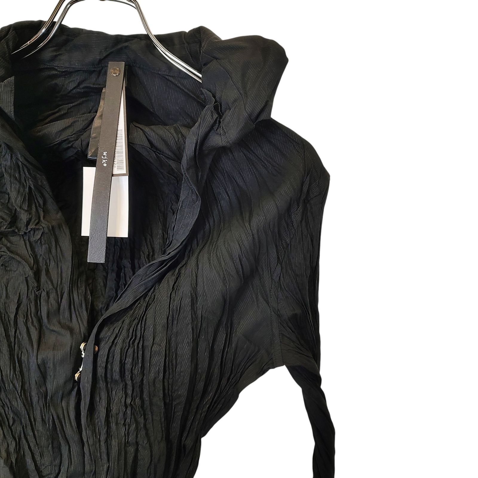 WJK ダブルジェイケイ シワ加工 長袖 フック シャツ 4834 cl15j M