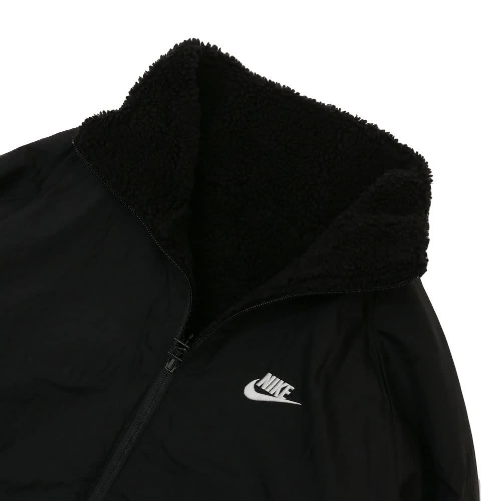 ナイキ] SWOOSH FULL ZIP JACKET ボア フリース ジャケット BLACK/SAIL