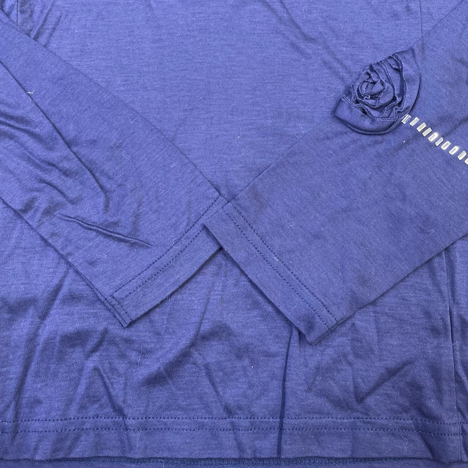 中古 レディース ランバンスポール LANVIN SPORT 長袖シャツ 38(M) 紺