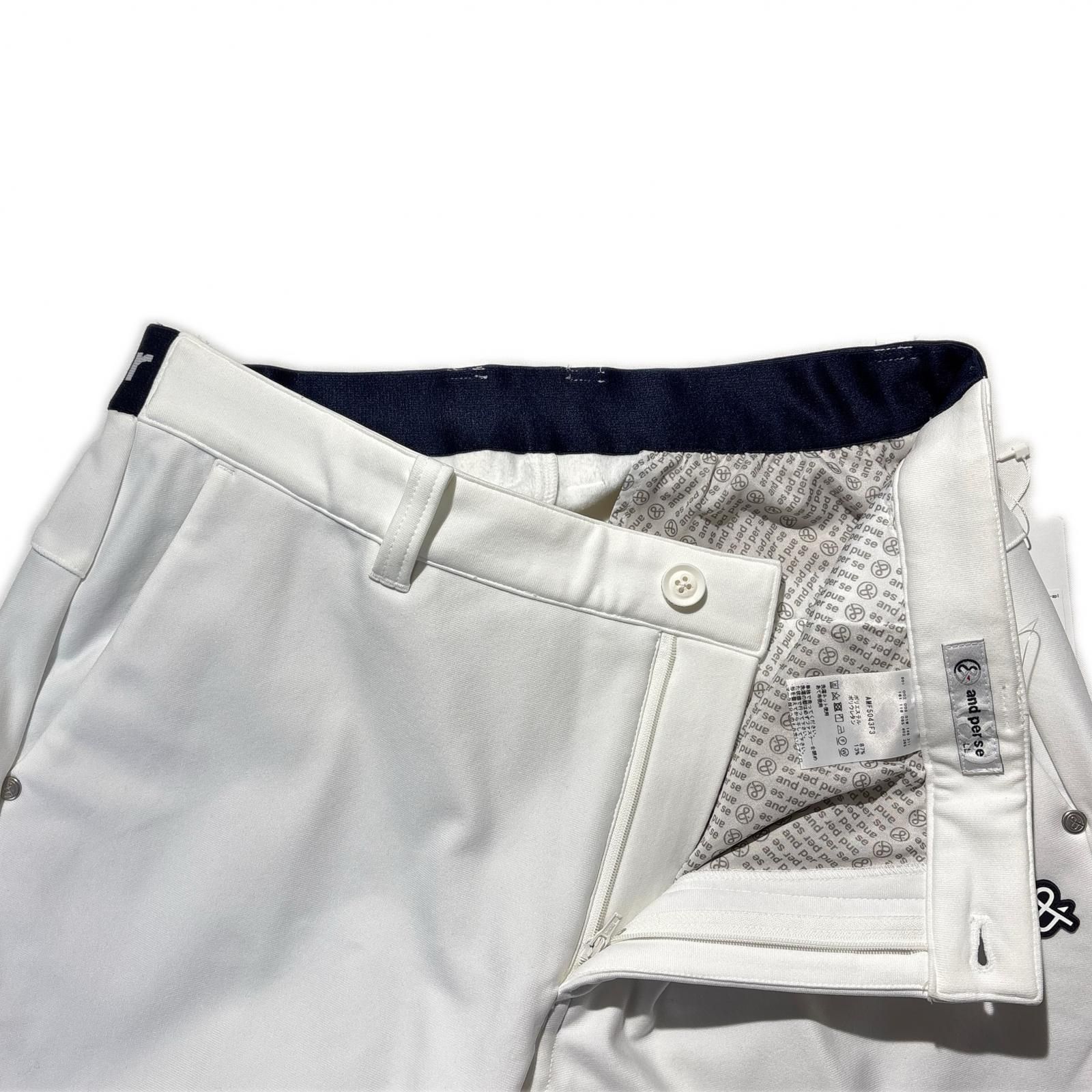 【新品】メンズ アンパスィ and per se パンツ LL 白 ホワイト 未使用品 メンズ アンパスィ and per se パンツ LL 白 ホワイト 裏起毛