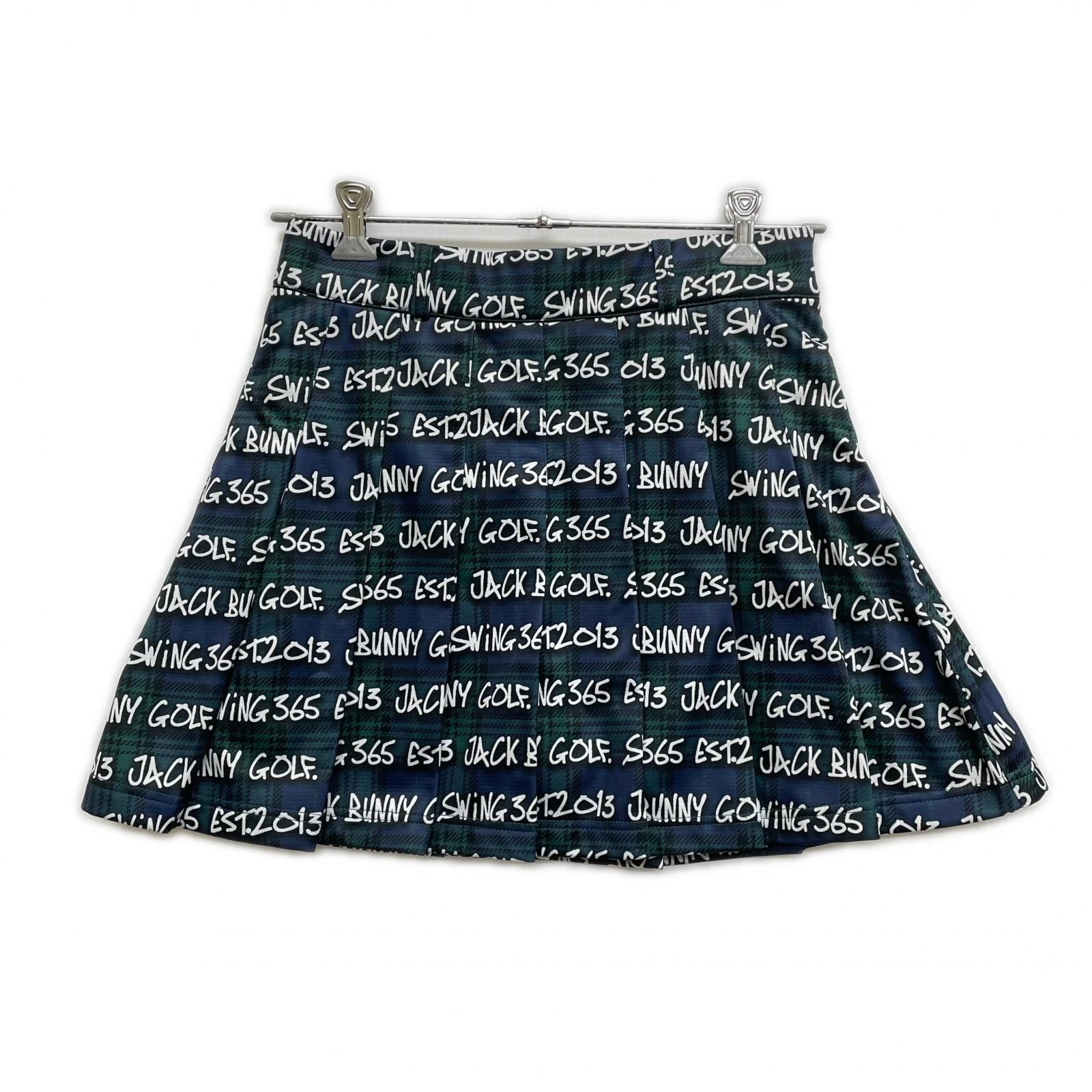 中古 レディース ジャックバニー Jack Bunny!! スカート 2(L) 緑×紺 裏 中古 レディース ジャックバニー Jack Bunny!! スカート 2(L) 緑×紺 裏