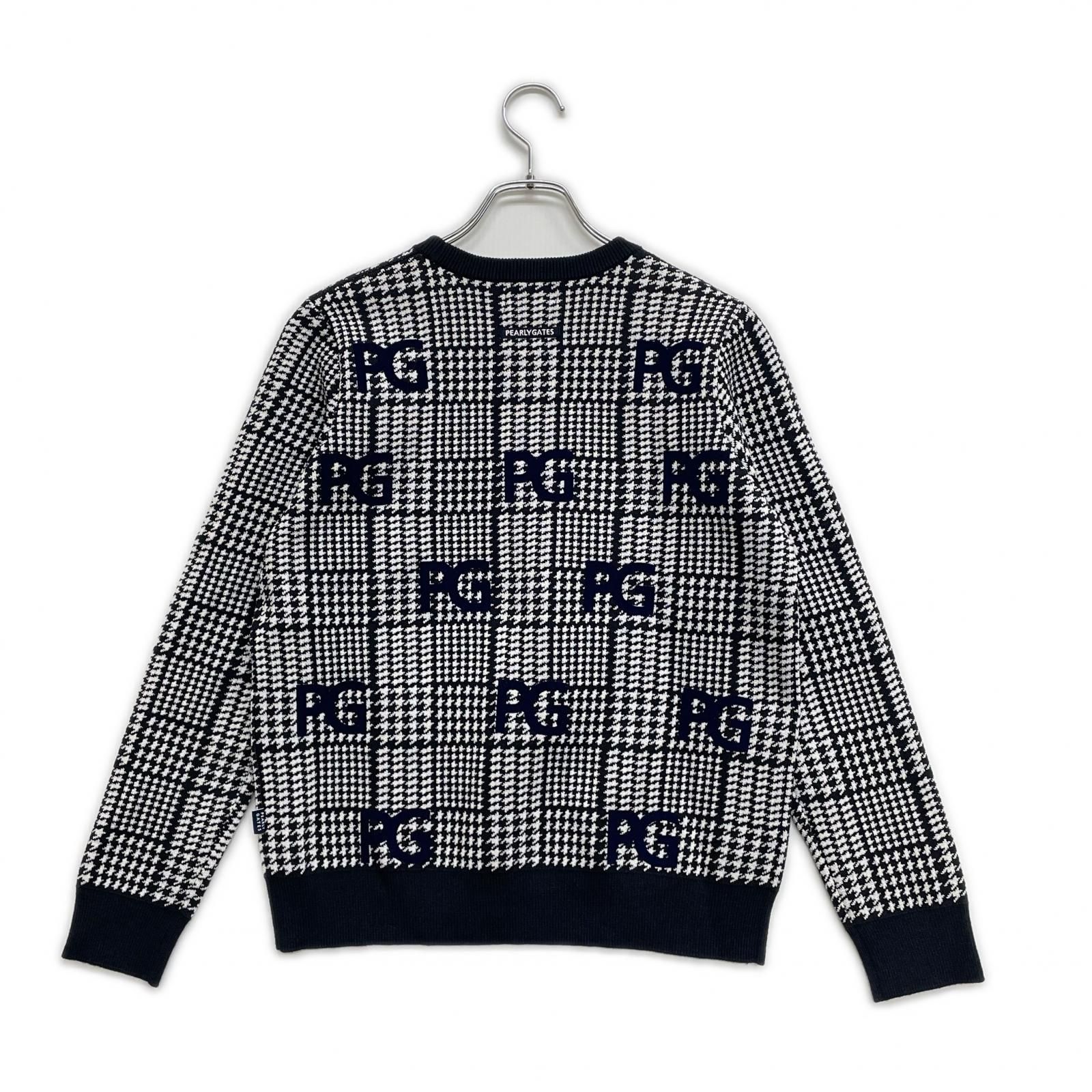 中古 レディース パーリーゲイツ PEARLY GATES セーター 1(M) 黒×白