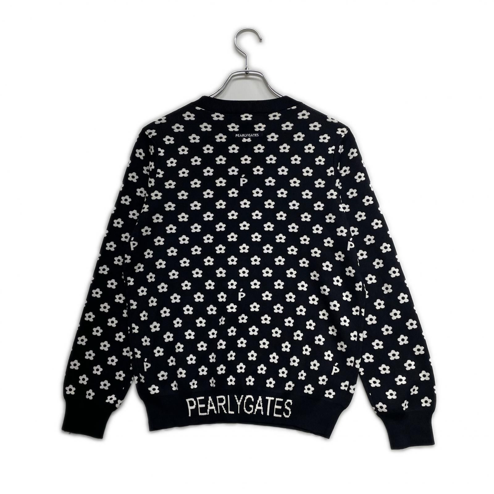 中古 レディース パーリーゲイツ PEARLY GATES セーター 1(M) 紺×白