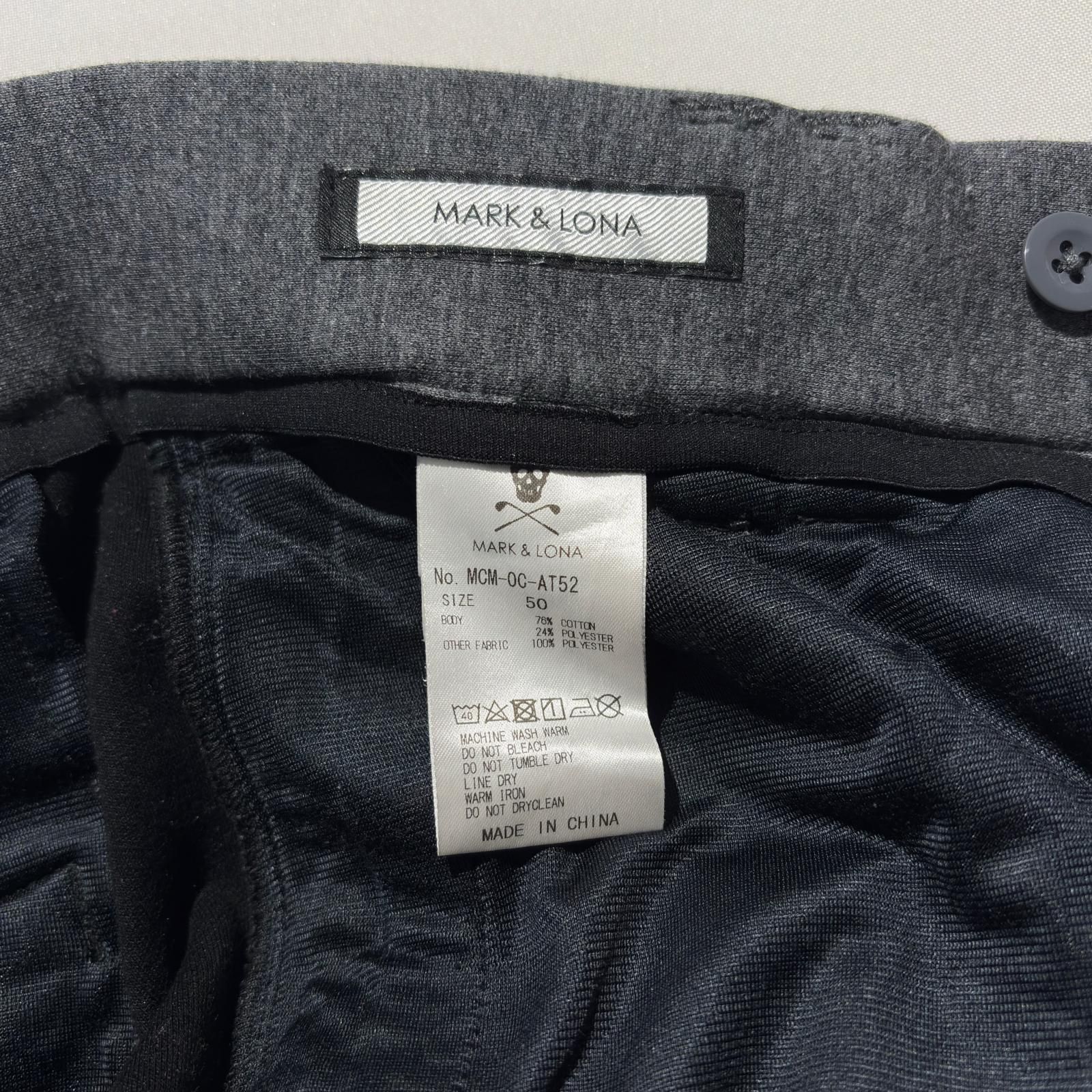 メンズ マークアンドロナ MARK&LONA パンツ 50(LL) 黒 ブラック