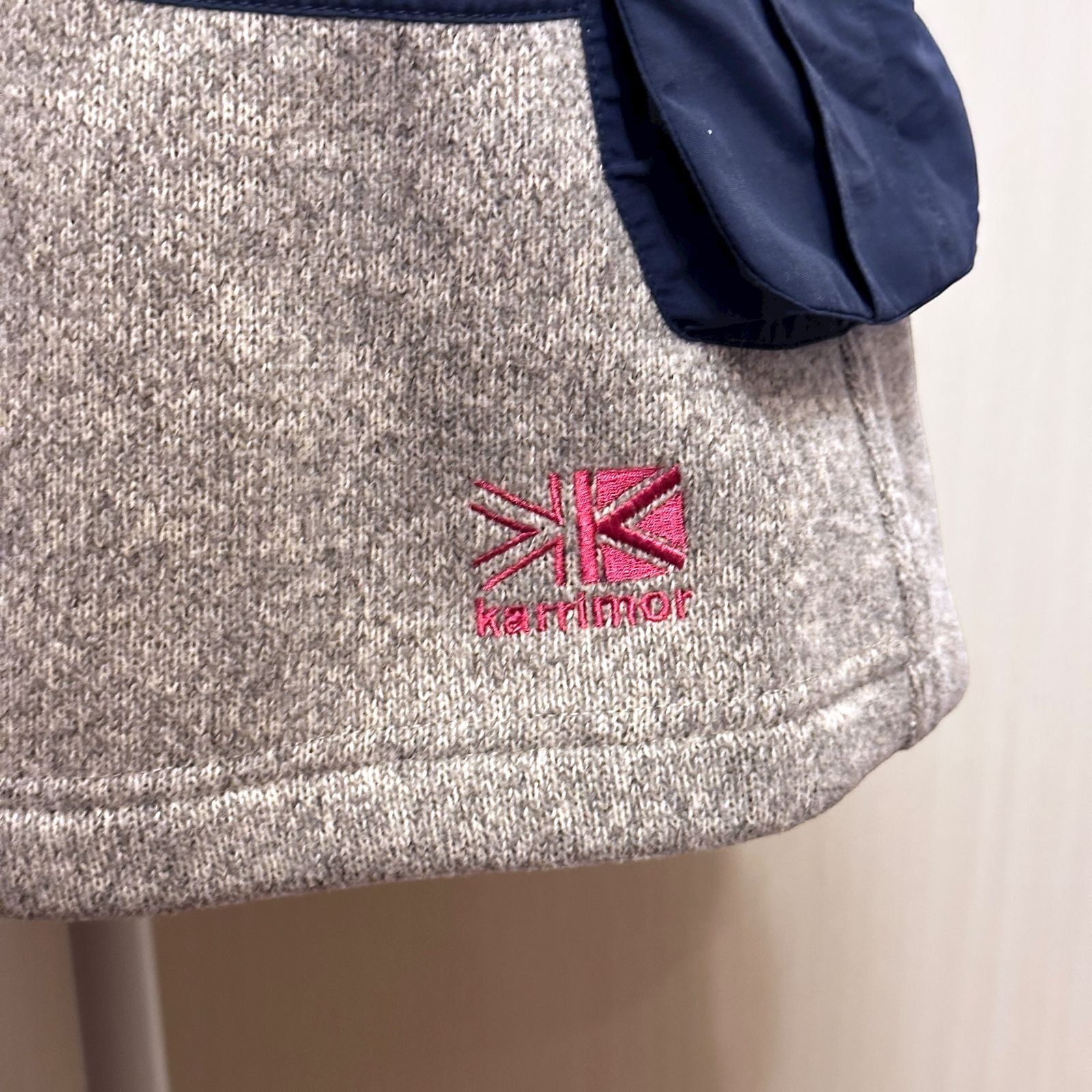 karrimor ボアスカート グレー×ネイビー サイズL HR 0729
