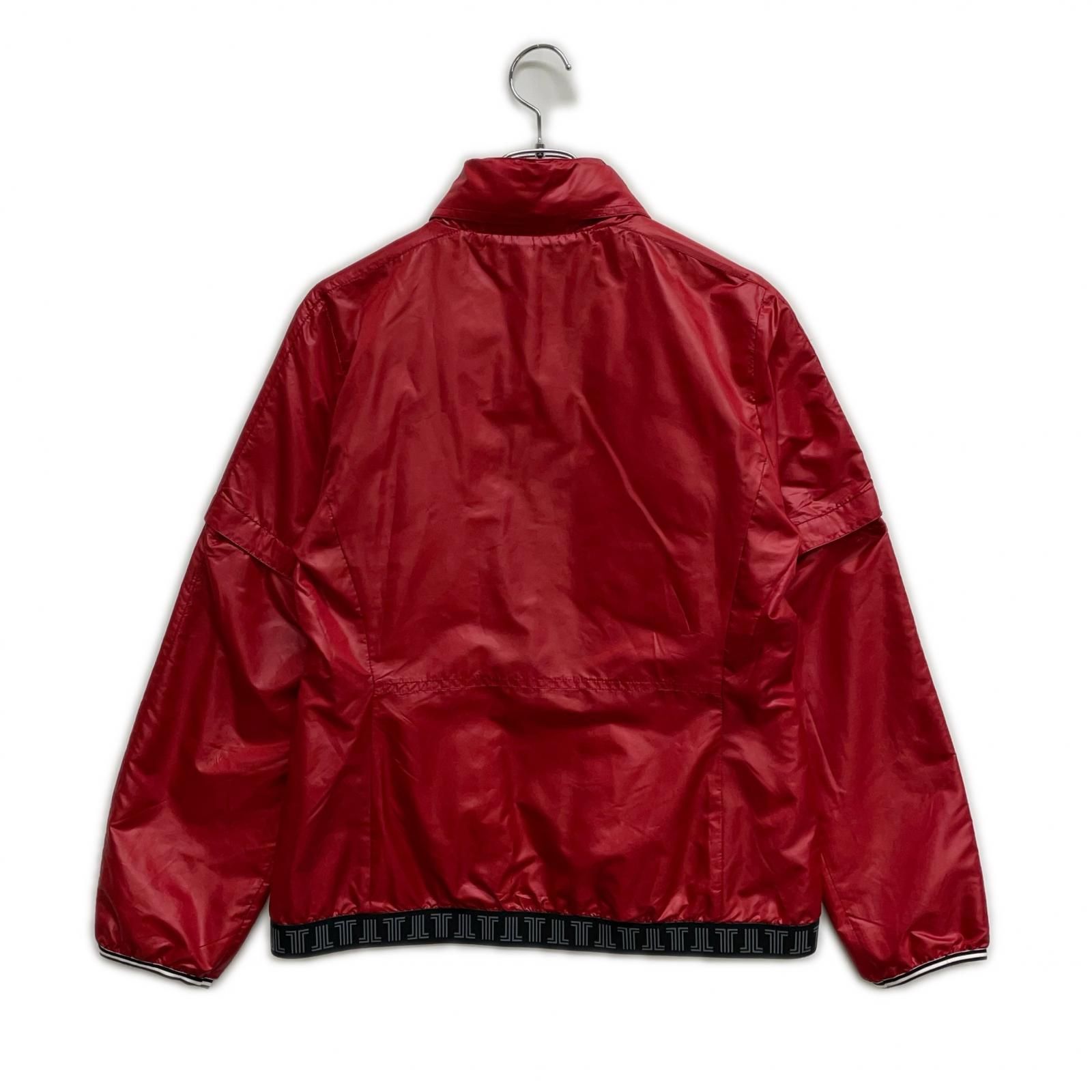 レディース ランバンスポール LANVIN SPORT フルジップアウター 38 M 赤 レッド ダウン入り 2 WAY