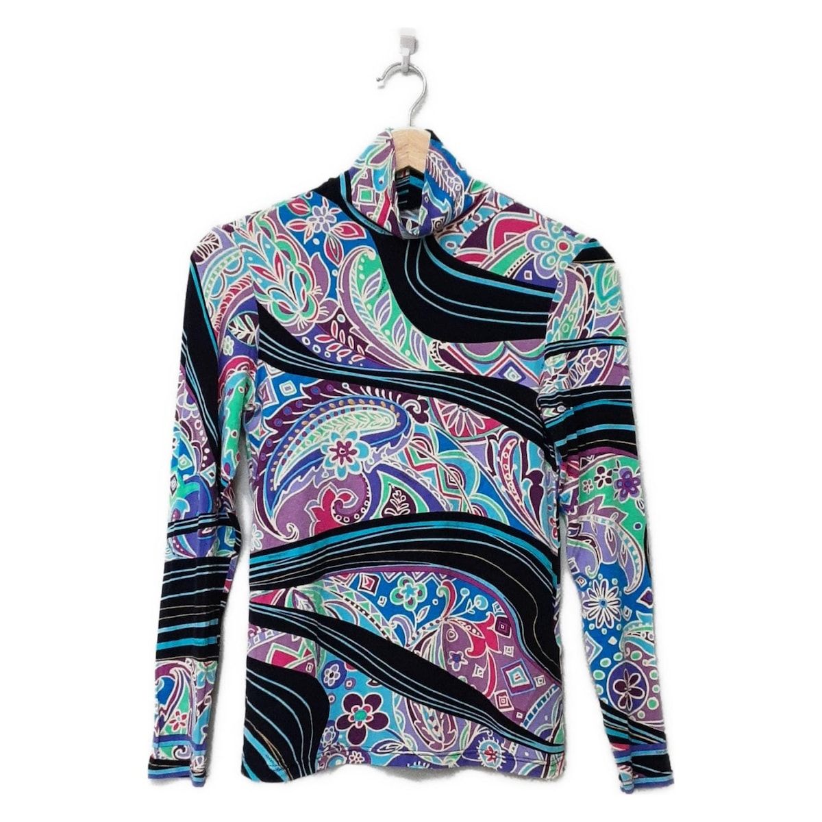 LEONARD(レオナール) 長袖カットソー サイズ3 L レディース美品 - 黒