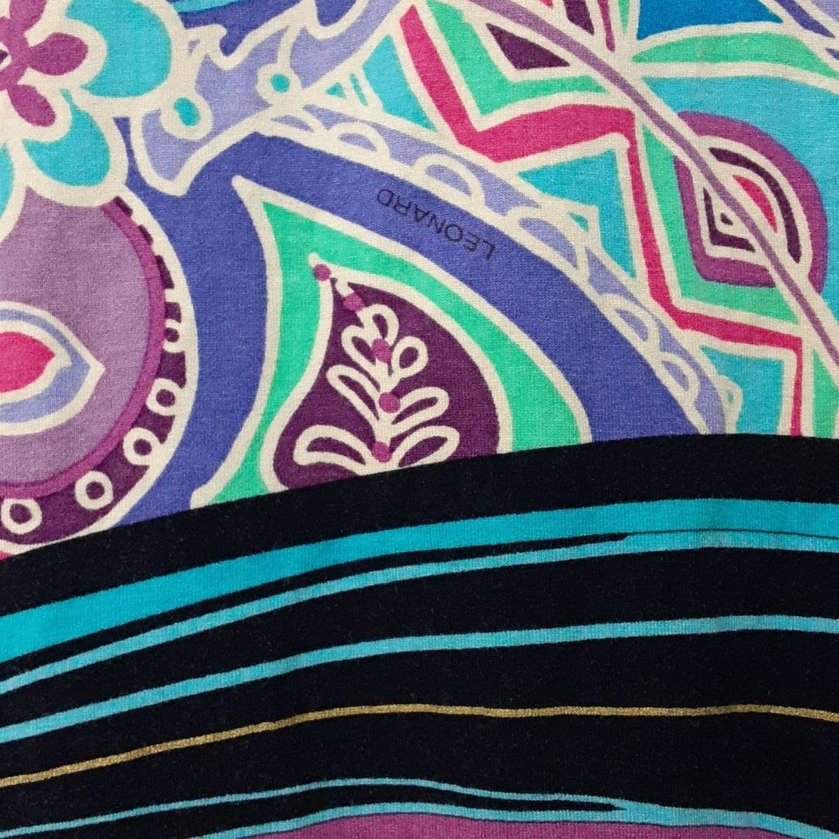 LEONARD(レオナール) 長袖カットソー サイズ3 L レディース美品 - 黒