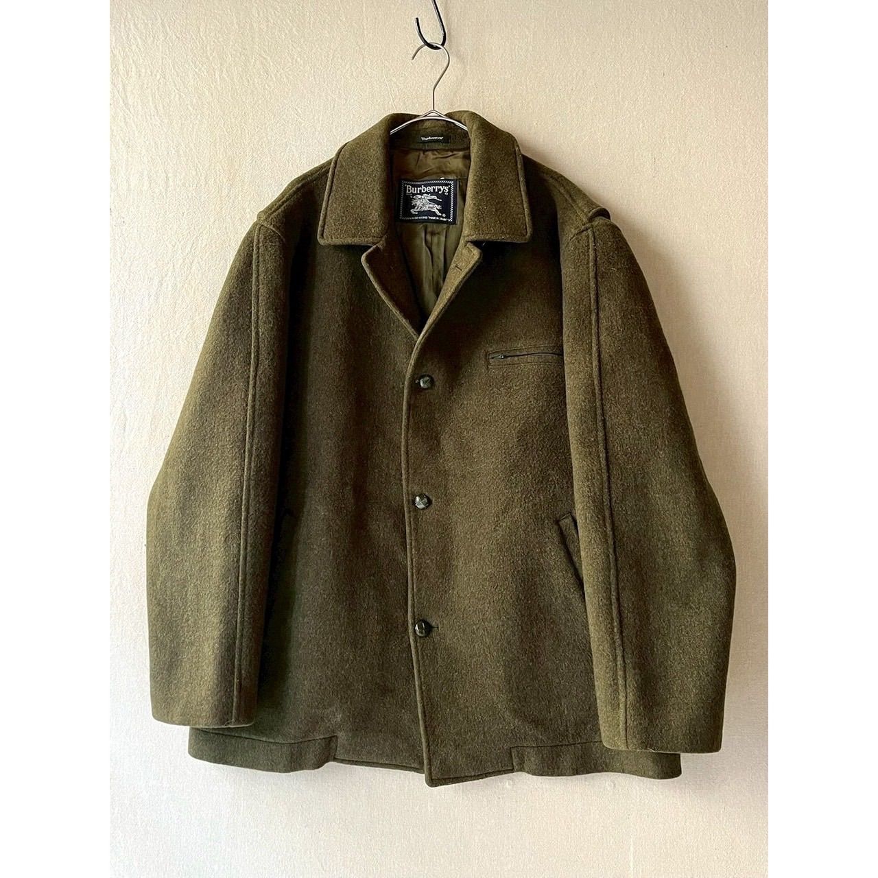 スペイン製 90s Burberrys ウール ジャケット / オリーブ ビンテージ