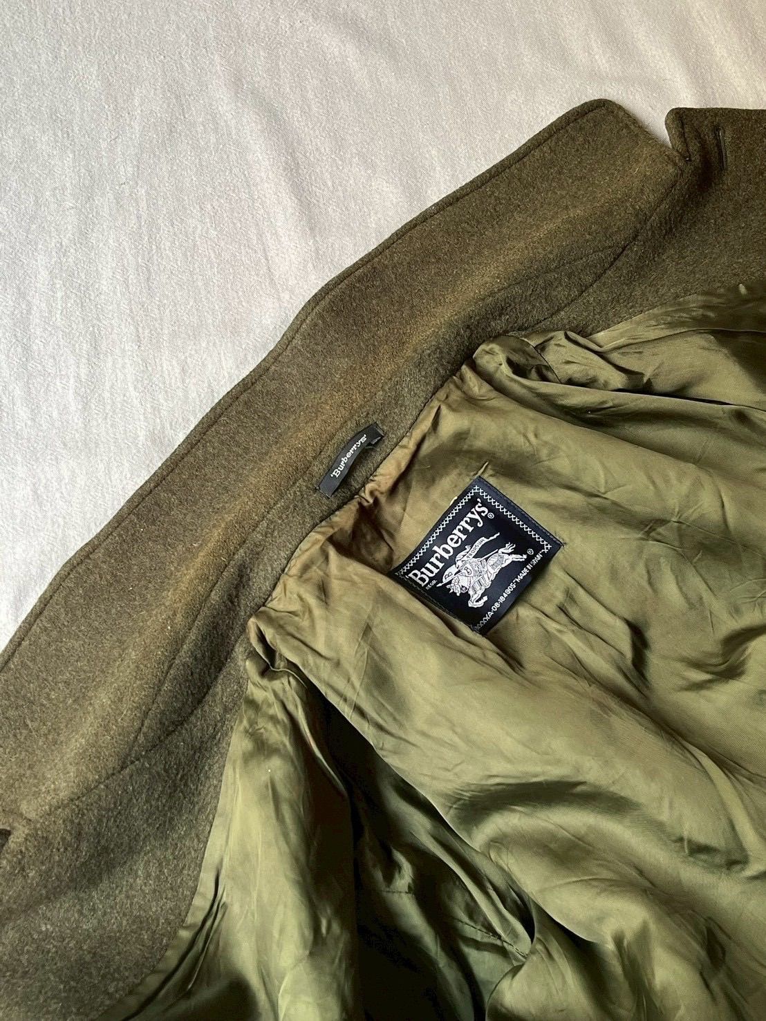 スペイン製 90s Burberrys ウール ジャケット / オリーブ ビンテージ