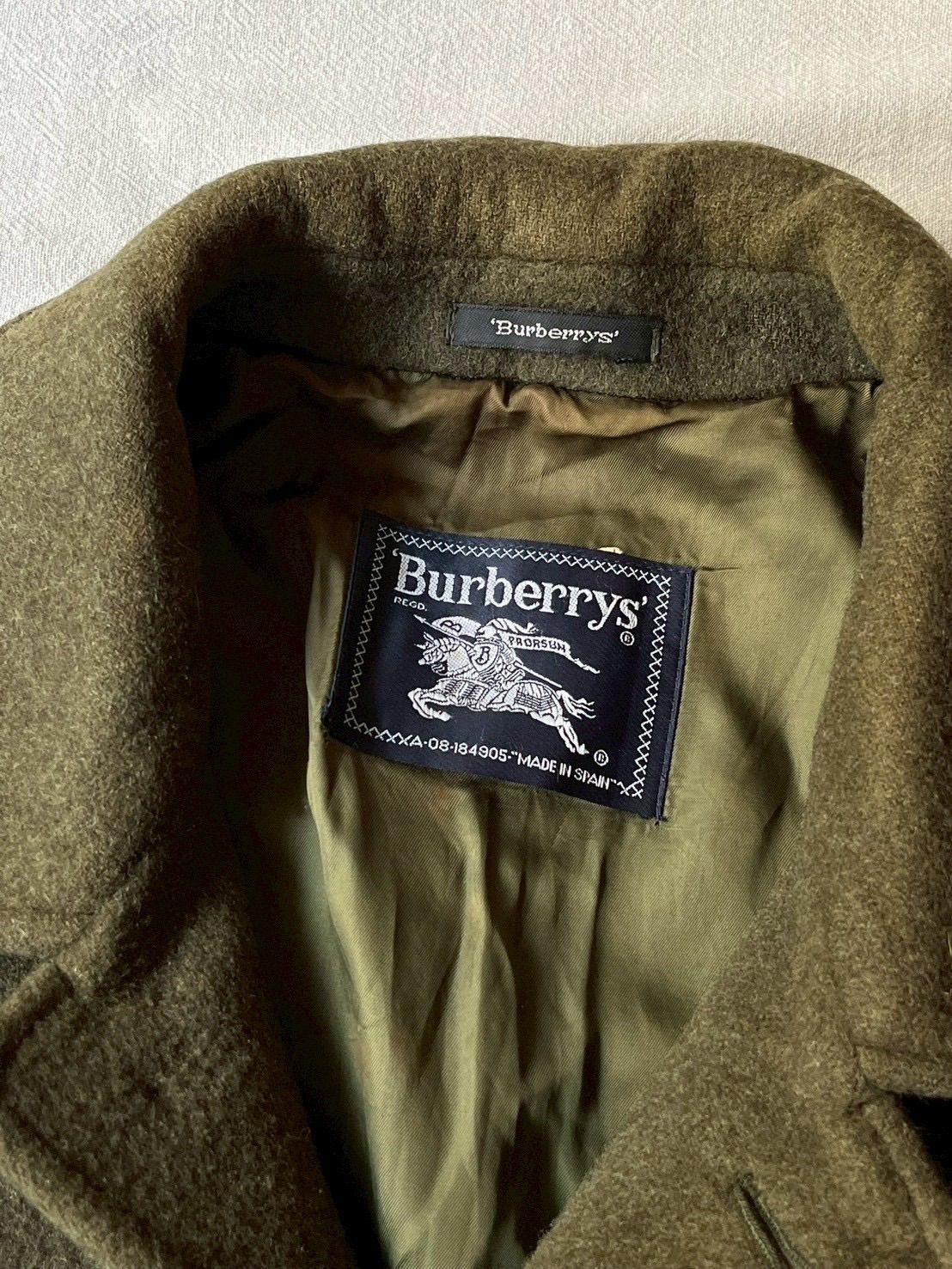 スペイン製 90s Burberrys ウール ジャケット / オリーブ ビンテージ