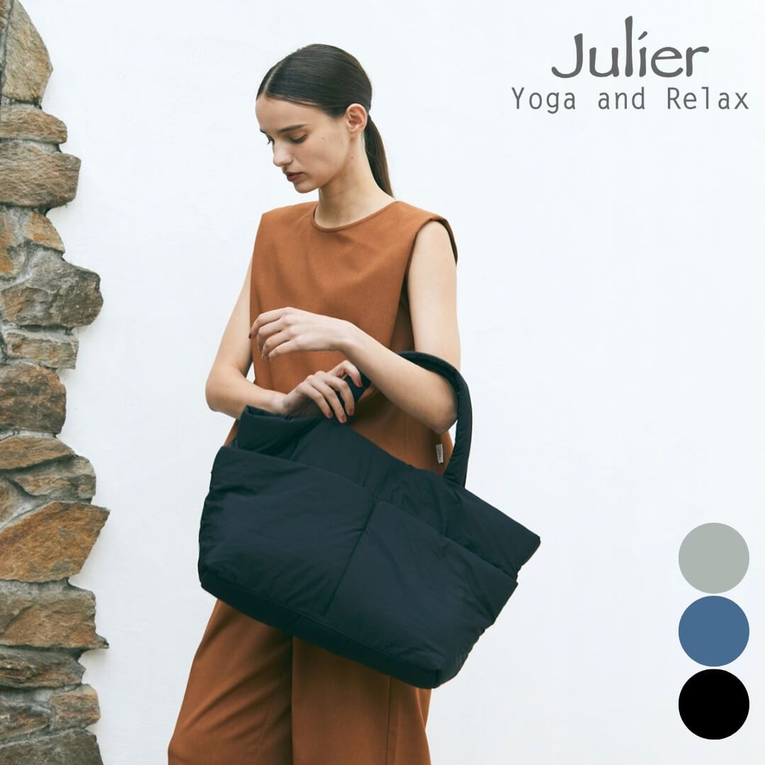 【1】Julier ♡ ジュリエ 新品 ヨガ バックツイスト ロングスリーブ 新品 ジュリエ Julier ヨガグッズ バッグ パフィー撥水トートバッグ