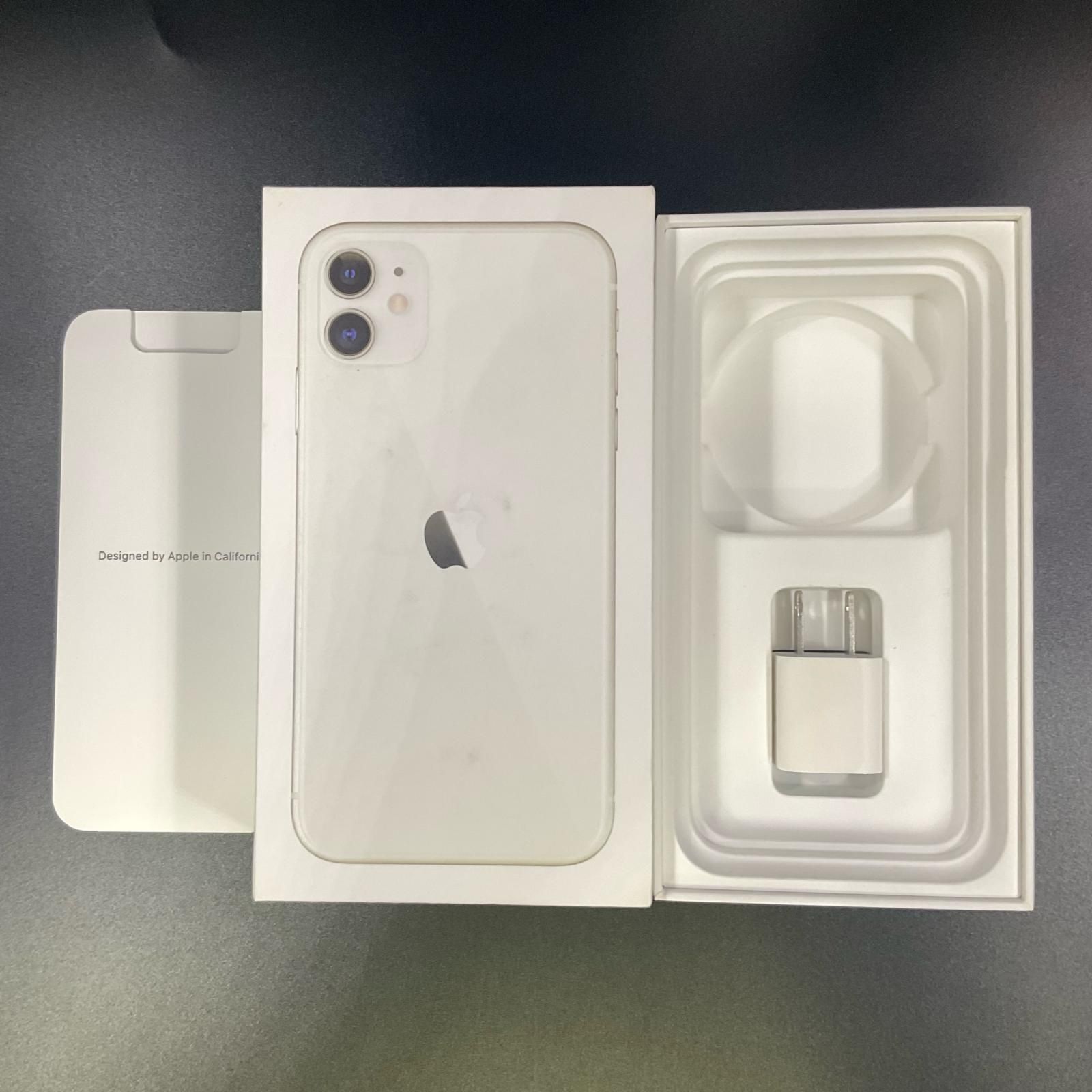 《ルンルン♫》【新品未使用】iPhone 11 White 64GB au iPhone 11 64GB ホワイト au 白ロム 動作確認済 74%【全額返金保証