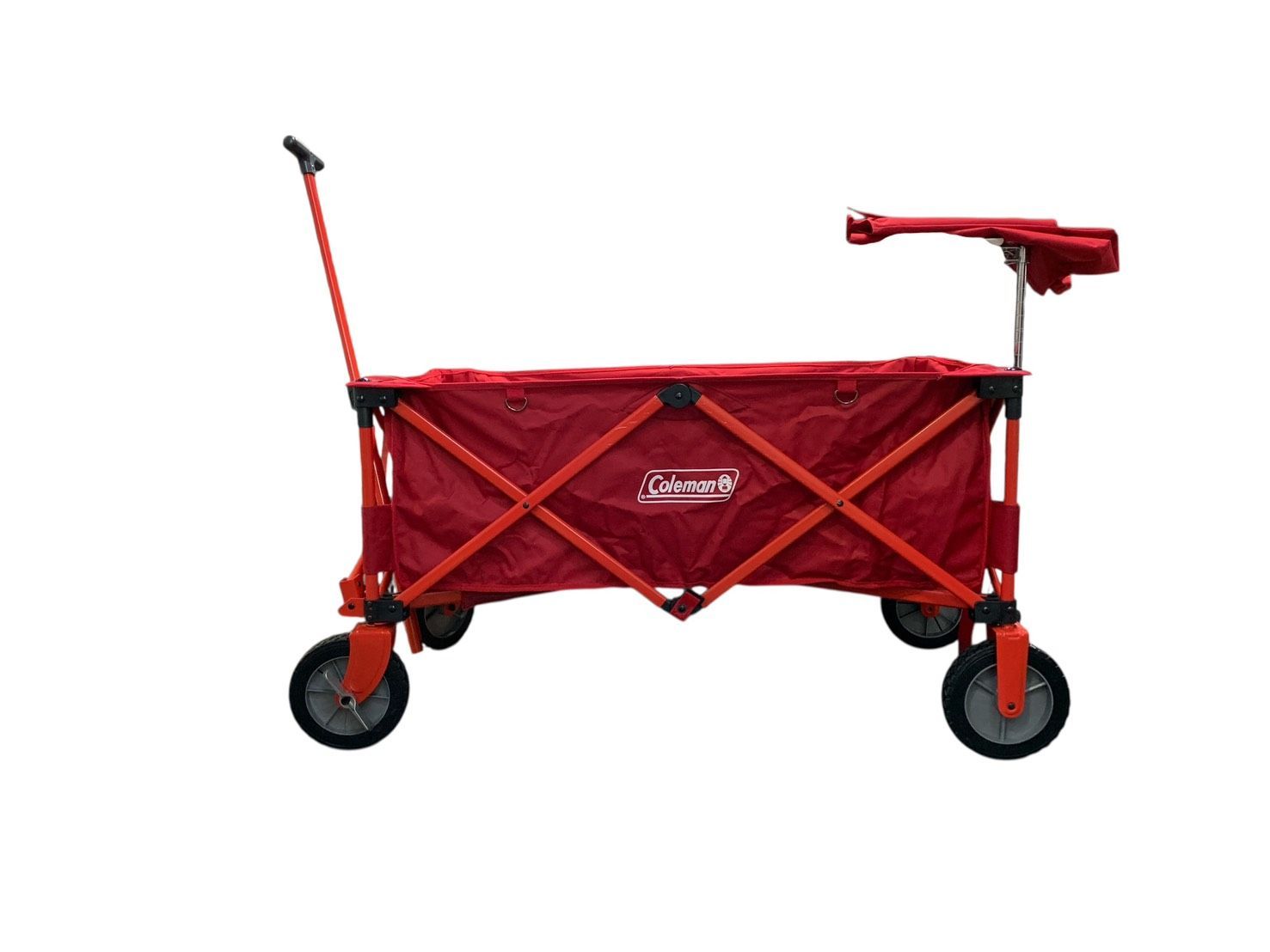 ♪3564 Coleman コールマン キャンプ カート レッド アウトドアウトドアワゴン 収納用品 レジャー 海水浴