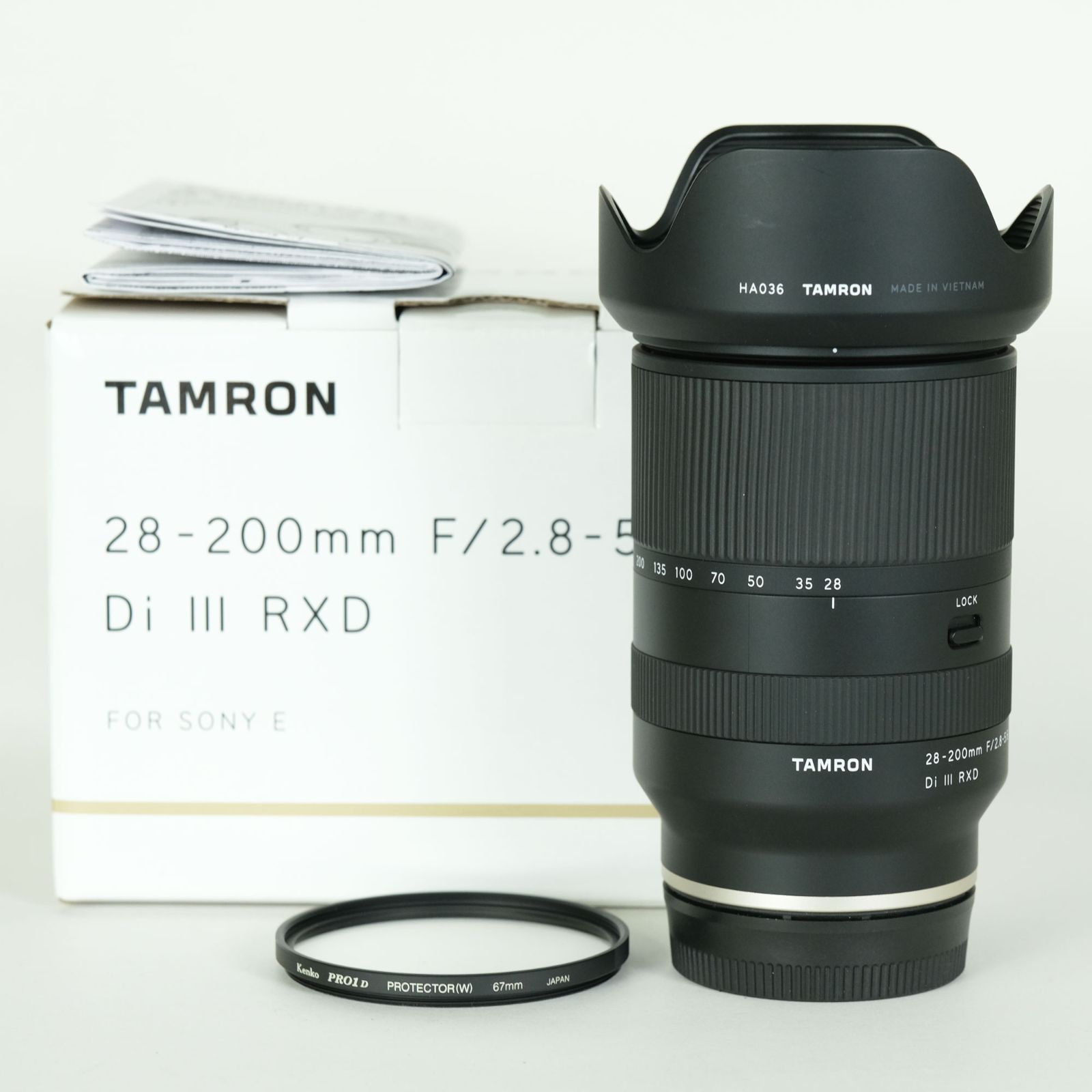 フィルター付 TAMRON 28 200 mm F 2 8 5 6 Di III RXD Model A 071 ソニーE用 SONY Eマウント