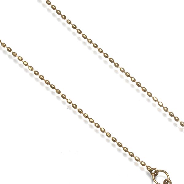 アガット チェーンネックレス カットボール 45cm K10YG #181376 - メルカリ