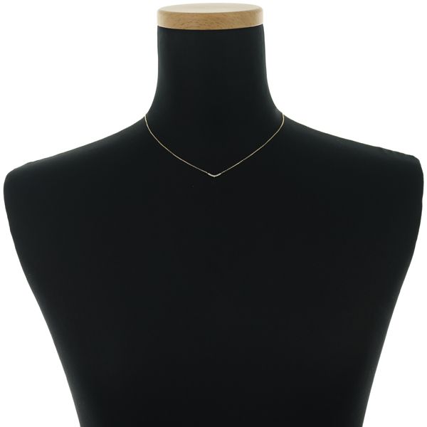 アガット ネックレス ダイヤ ダイヤモンド 0.04ct K18YG #181377