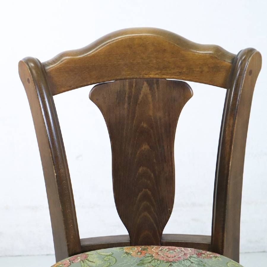 IDC大塚家具取扱 松永工房 カンティーニュ チェア ナラ材 花柄刺繍座面