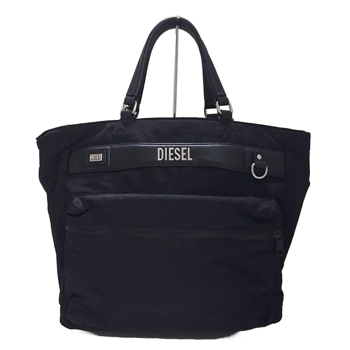 DIESEL(ディーゼル) ハンドバッグ - 黒 レザー DIESEL ナイロン DIESEL(ディーゼル) ハンドバッグ - 黒 レザー DIESEL ナイロン